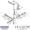 Grohe Rainshower System 210 Shower System with Thermostat Spares
